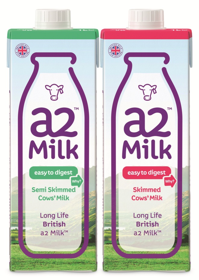 Milk Brand A2 Launches Two Long-life UHT Cartons