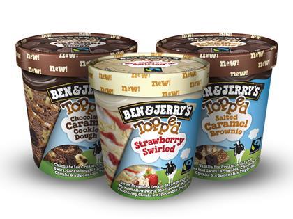 Topped chocolate trio for Ben & Jerry's