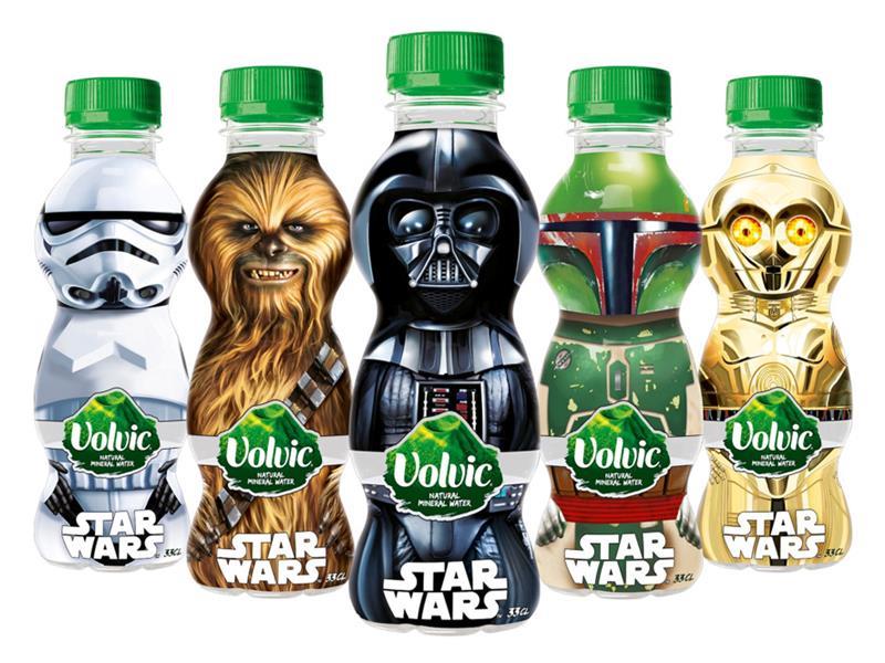 Star Wars-themed Volvic mineral water bottles launched by Danone