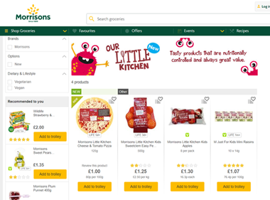 Morrisons launches range of meals and fruit packs for kids